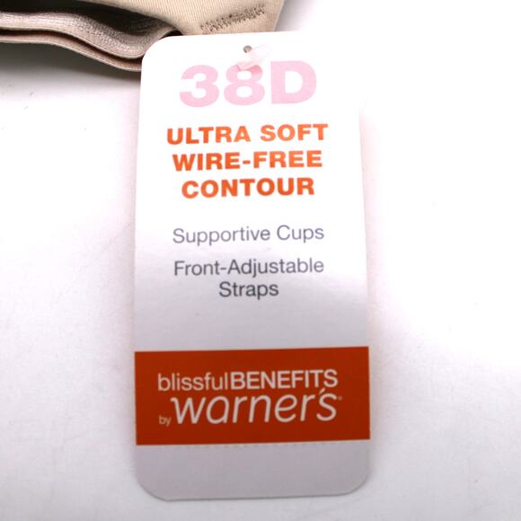 Warners Womens 38D Blissful Benefits Soft Wireless Bra Lightly Lined RM1691W - Picture 6 of 8